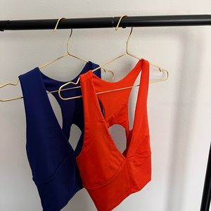 CLOSET CLEANOUT ✨♠️ RED & BLUE CROPTOP BUNDLE ❤️💙